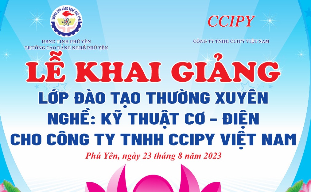 Khai giảng lớp đào tạo nguồn nhân lực cho Công ty TNHH CCIPY Việt Nam